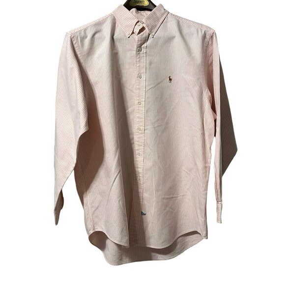 Ralph Lauren Shirt  Men Size 17-34 Striped Long Sleeve Button Up Classic Preppy - Picture 1 of 16